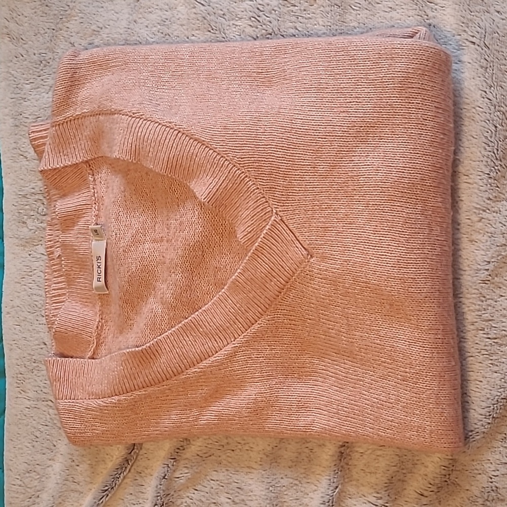 Ricki's Pink V-Neck Sweater